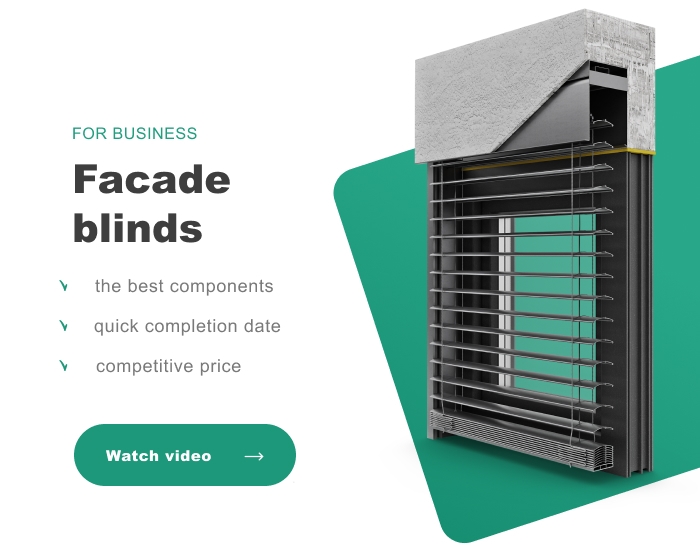 Facade blinds